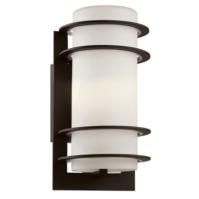 Trans Globe Lighting 40204 BK 1 Light Wall Lantern in Black
